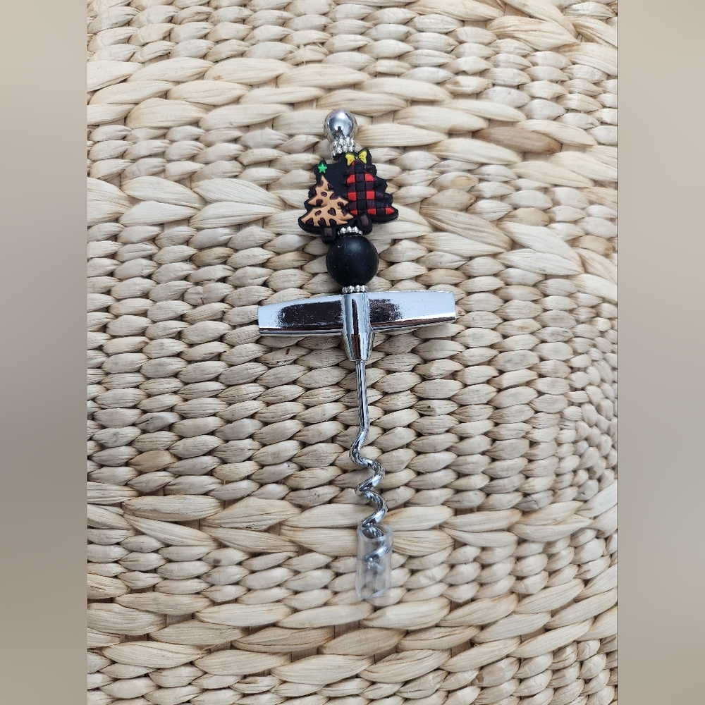Festive Corkscrew with Christmas Tree Charm
